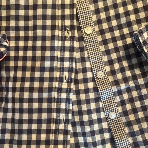 Light cotton, blue, and white checked blouse - Picture 2 of 4